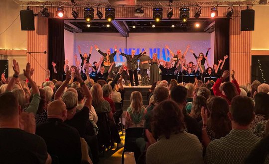 Jumbo Ensemble performing on stage