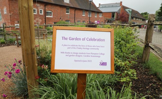 Garden of celebration sign