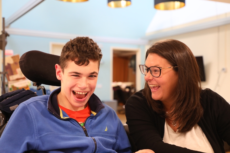 James and Jess laughing