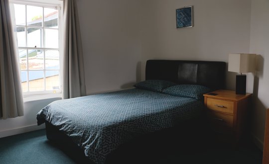 Accommodation - Bed, window and drawers