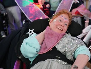 Young person dressed as a fairy