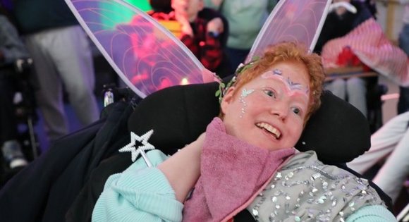 Young person dressed as a fairy